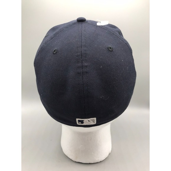 NEW ERA 59Fifty New York NY Hat Black Majestic MLB 7 5/8 NEW - Picture 8 of 14